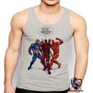 Camiseta Regata Masculina Boys Think Dead Pool Homen Ferro Capitao America
