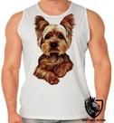 Camiseta Regata Masculina Cachorro Cao Dog Yorkshire Fofo Raca