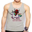 Camiseta Regata Masculina Dead Pool Cavalo Unicornio Ponky