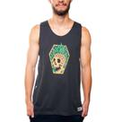 Camiseta Regata Masculina Estampada Praia Piscina Academia Poliéster Algodão MXC BRASIL Camiseta Regata Masculina Estampada Praia Piscina Academia Poliéster Algodão MXC BRASIL