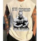 CAMISETA Regata Masculina Eu Odeio Cardio Academia Musculação
