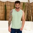 Camiseta Regata Masculina Green Of Course Com Estilo Hot Verão