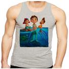 Camiseta Regata Masculina Lucca Desenho Peixe Camiseta Regata Masculina Lucca Desenho Peixe