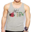 Camiseta Regata Masculina Maca E Cebola Desenho Animado