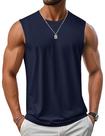 Camiseta regata masculina MAGCOMSEN sem mangas UPF 50+ Navy L