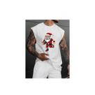 Camiseta Regata Masculina Noel Esportivo Estampa de natal Tecido Confortavel