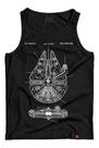 Camiseta Regata Millenium Falcon Han Solo Camisa Star Wars