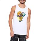 Camiseta Regata Monstro ouvindo som Camiseta Regata Monstro ouvindo som