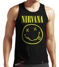 Camiseta Regata Nirvana Banda Punk Rock Kurt Cobain Hardcore