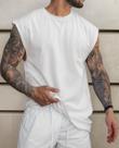 Camiseta Regata Oversized Masculina Streetwear Sport Cavada
