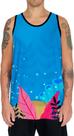 Camiseta Regata Paisagem Fundo do Mar Peixes Animais HD 6