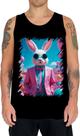 Camiseta Regata Páscoa Coelhinho Traços Vaporwave 11