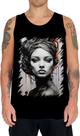 Camiseta Regata Pintura a Carvão Mulher Arte 27 Camiseta Regata Pintura a Carvão Mulher Arte 27