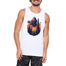 Camiseta Regata Planeta Alien Cidade Futuristica
