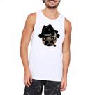 Camiseta Regata Pug Mafioso Camiseta Regata Pug Mafioso
