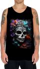 Camiseta Regata Rainha Mexicana Dama Esqueleto 11
