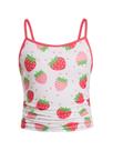 Camiseta regata SweatyRocks Girl's Cherry 12Y rosa poliéster Camiseta regata SweatyRocks Girl's Cherry 12Y rosa poliéster