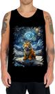 Camiseta Regata Tigre Noite Estrelada Van Gogh 4 Camiseta Regata Tigre Noite Estrelada Van Gogh 4