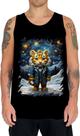 Camiseta Regata Tigre Noite Estrelada Van Gogh 5 Camiseta Regata Tigre Noite Estrelada Van Gogh 5