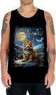 Camiseta Regata Tigre Noite Estrelada Van Gogh 6 Camiseta Regata Tigre Noite Estrelada Van Gogh 6