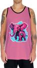 Camiseta Regata Tshirt Animais Cyberpunk Elefantes Safari 1