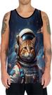 Camiseta Regata Tshirt Gatinho Astronauta Cão Lua Marte 1 Camiseta Regata Tshirt Gatinho Astronauta Cão Lua Marte 1