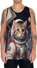 Camiseta Regata Tshirt Gatinho Astronauta Cão Lua Marte 3 Camiseta Regata Tshirt Gatinho Astronauta Cão Lua Marte 3
