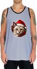 Camiseta Regata Tshirt Natal Festas Gato Gatinho Fofo Neve 1
