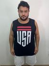 Camiseta Regata Usa Preta Plus Size Xp Ao G5