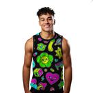 Camiseta Regata Verão Estilo Moda Praia Art Funny Flores Face 901