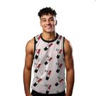 Camiseta Regata Verão Estilo Moda Praia Batom Cartoon Vermelho Red 926 Camiseta Regata Verão Estilo Moda Praia Batom Cartoon Vermelho Red 926