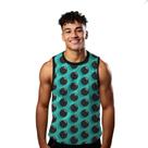 Camiseta Regata Verão Estilo Moda Praia Bolas Black Dark Cartoon 1315
