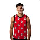 Camiseta Regata Verão Estilo Moda Praia Boneco De Neve Snowfall Cartoon Inverno 1747