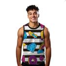 Camiseta Regata Verão Estilo Moda Praia Cartoon Listras Objetos Art 905 Camiseta Regata Verão Estilo Moda Praia Cartoon Listras Objetos Art 905