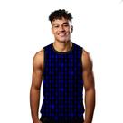 Camiseta Regata Verão Estilo Moda Praia Códigos Números Azul Neon Programação 1717