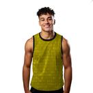 Camiseta Regata Verão Estilo Moda Praia Códigos Programação Números Amarelo 1730