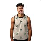 Camiseta Regata Verão Estilo Moda Praia Coqueiros Ilha Perdida Tesouro Mistério 1541