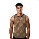 Camiseta Regata Verão Estilo Moda Praia Estrelas Branco Arte Listra Star 1575 Camiseta Regata Verão Estilo Moda Praia Estrelas Branco Arte Listra Star 1575