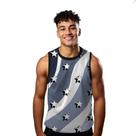 Camiseta Regata Verão Estilo Moda Praia Estrelas Cartoon Listras 729