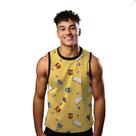 Camiseta Regata Verão Estilo Moda Praia Estudos Cartoon Livro Globo Arte 1392
