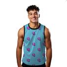 Camiseta Regata Verão Estilo Moda Praia Globo Cartoon Rosa Pink 1284