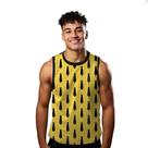 Camiseta Regata Verão Estilo Moda Praia Gravatas Cartoon Terno Preto 1517