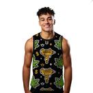Camiseta Regata Verão Estilo Moda Praia Gun Folhas Vibe Dourada Gang 1120 Camiseta Regata Verão Estilo Moda Praia Gun Folhas Vibe Dourada Gang 1120