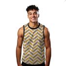 Camiseta Regata Verão Estilo Moda Praia Listras Zig Zag Cartoon Amarelo 1817 Camiseta Regata Verão Estilo Moda Praia Listras Zig Zag Cartoon Amarelo 1817