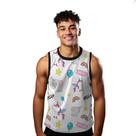 Camiseta Regata Verão Estilo Moda Praia Magical Unicórnio Colorido 936