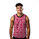 Camiseta Regata Verão Estilo Moda Praia Presente Cartoon Caixa Coração Vermelho 1632