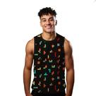Camiseta Regata Verão Estilo Moda Praia Puzzle Game Pixel 896