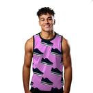 Camiseta Regata Verão Estilo Moda Praia Sapatos Tênis Cartoon Arte Calçados 1170