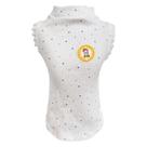 Camiseta Regatinha Branca Bolinhas para cachorro e gato