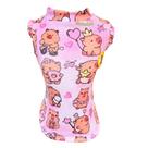 Camiseta Regatinha Capivara Rosa para cachorro e gato
